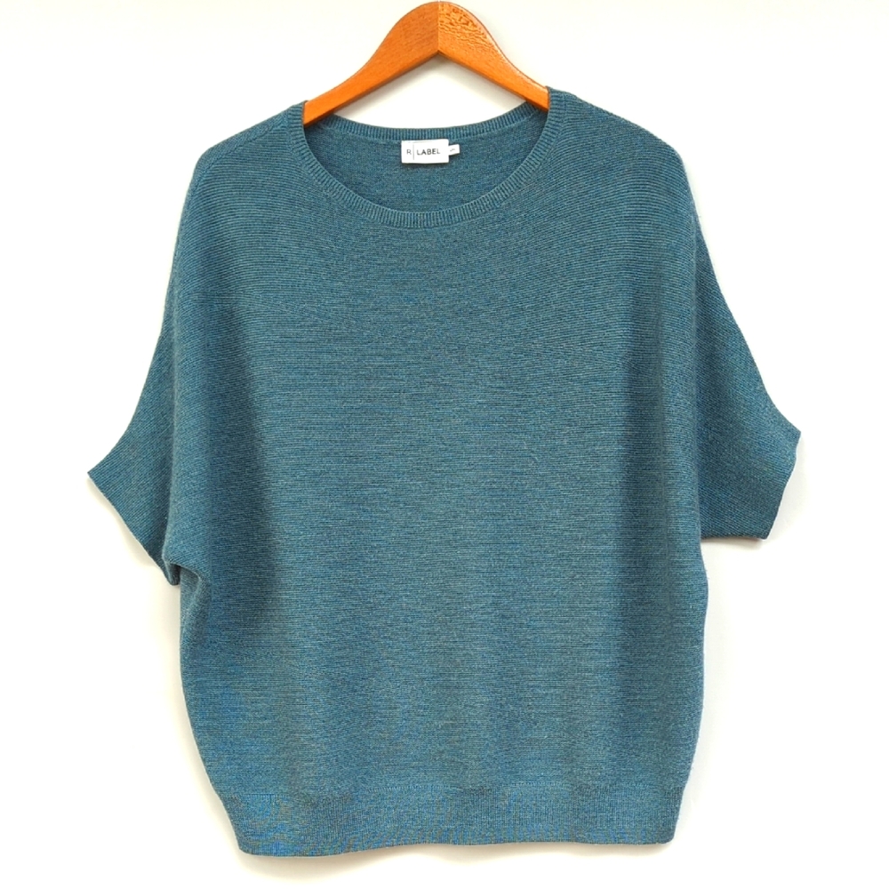 R Label Wool Dolman Sleeve Knit Sweater - L/XL